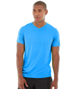 Atomic Endurance Running Tee (V-neck)-M-Blue