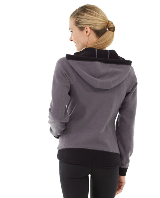 Circe Hooded Ice Fleece-M-Gray - Image 2