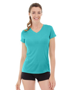 Gabrielle Micro Sleeve Top-M-Blue