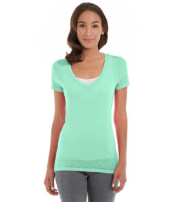 Karissa V-Neck Tee-M-Green