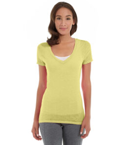 Karissa V-Neck Tee-XL-Yellow